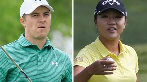 United States golfer Jordan Spieth and South Korea Lydia Ko