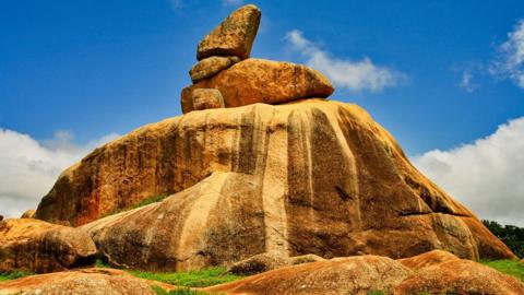 Riyom Rock Formation in Nigeria