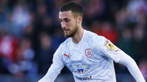 Ziyad Larkeche in action for Barnsley