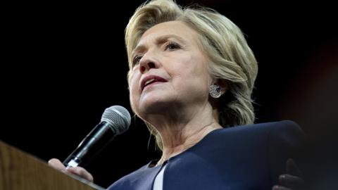 Democratic presidential candidate Hillary Clinton speaks at fundraiser at Civic Center Auditorium in San Francisco, Thursday, Oct 13, 2016