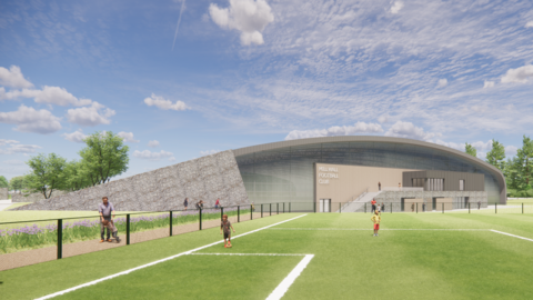 Plans for Millwall's new indoor training building