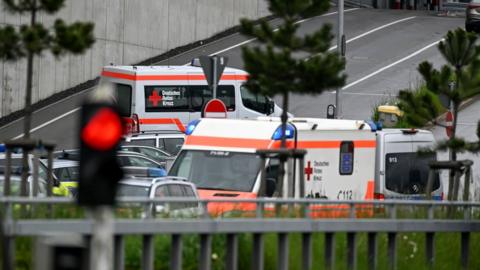 ambulances at mercedes plant