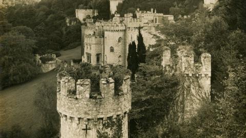 The castle in the 1920s when it was a stately home