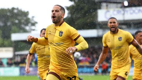 Sutton United celebrate