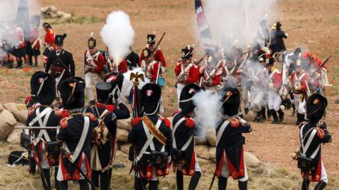 Re-enactment of the Napoleonic Wars