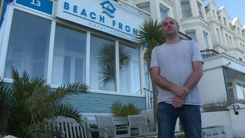 Eastbourne guest house owner Kristian Hayter