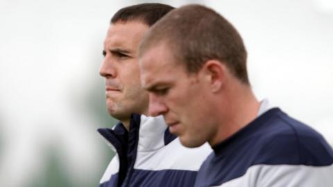 John O'Shea and Richard Dunne during their Republic of Ireland playing days