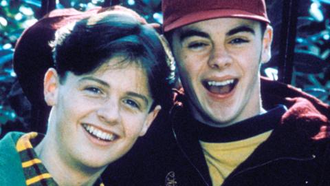 Declan Donnelly as Duncan and Ant McPartlin as PJ (Ant and Dec) in Byker Grove