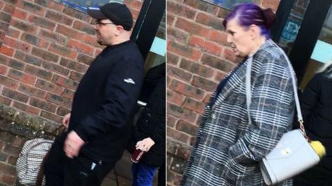 Terry Glencross, left and Gillian Proud at Carlisle Crown Court