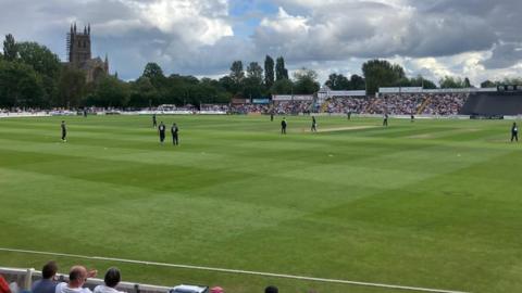 New Zealand's visit to Worcester attracted a sell-out 4,500 crowd