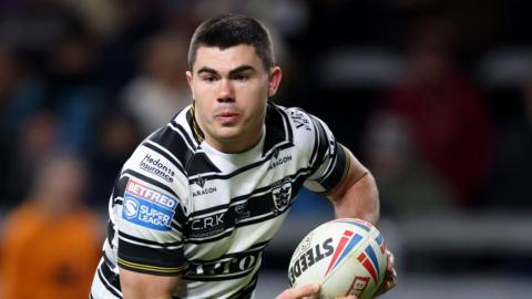 Jake Clifford seeks a pass for Hull FC