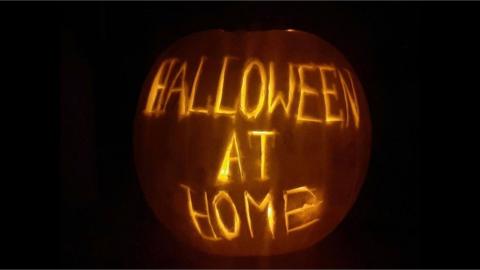 Halloween at home pumpkin