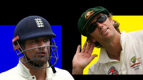 Alastair Cook and Glenn McGrath