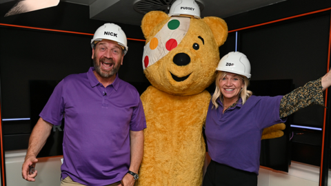 Nick Knowles, Pudsey and Zoe Ball