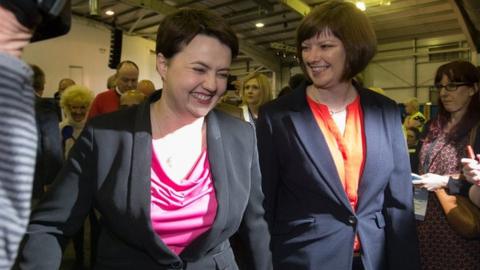 Ruth Davidson and Jen Wilson