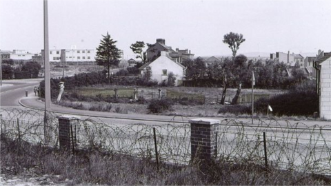 Manse field area opposite the Henry Taggart Hall