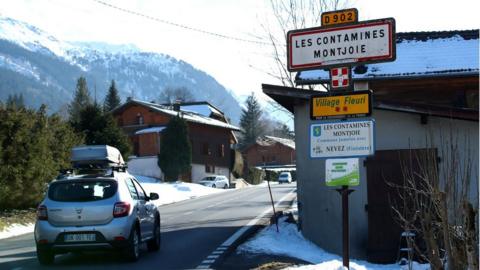 The Alpine resort of Les Contamines-Montjoie