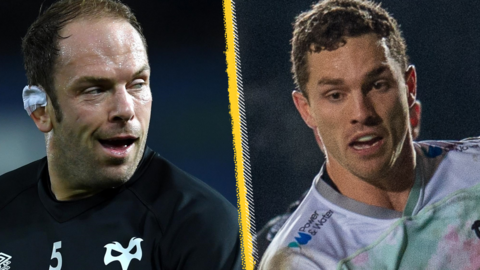 Alun Wyn Jones and George North