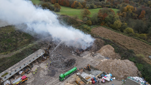 Devizes recycling centre fire