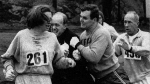 Katherine Switzer angered race officials after entering the all-male Boston Marathon in 1967