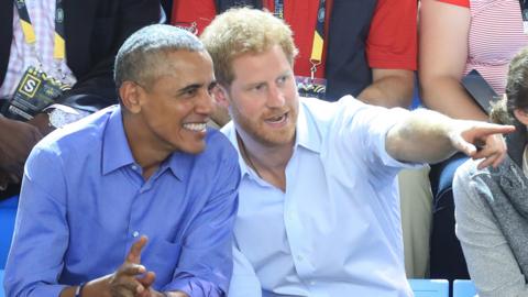 Barack Obama and Prince Harry