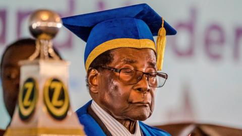 President Mugabe at graduation ceremony - 17 November