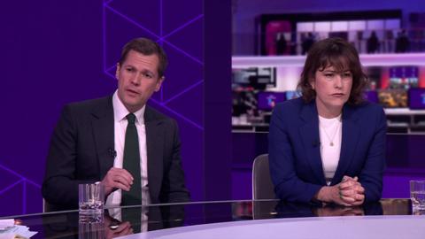 Jenrick and Atkins in the BBC studio