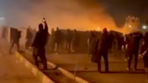 Protesters in Mashahd - 10 or 11 January