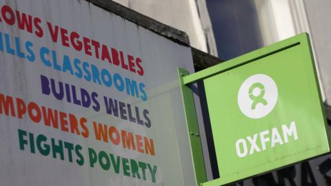 Oxfam sign