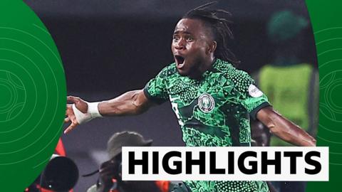 Ademola Lookman celebrates scoring a goal for Nigeria