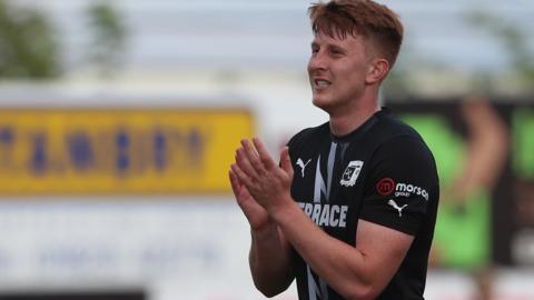 Ged Garner in action for Barrow