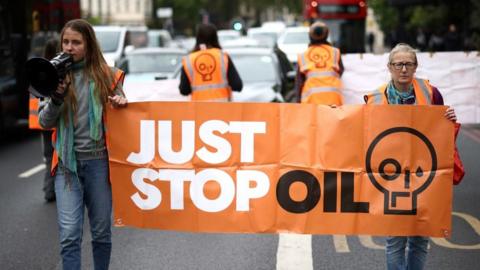 Just Stop Oil protesters stop traffic in London on 2 June, 2023