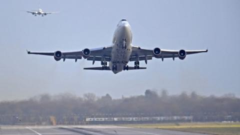Flights landing at Gatwick