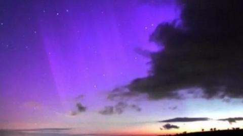 Aurora Borealis, or the Northern Lights, seen over the Elan Valley