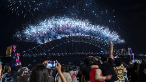 Sydney Harbour Bridge on New Year's Eve