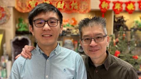 David Lau and Oscar Lau of T.La Art & Craft Gallery on Nicholas St in Manchester