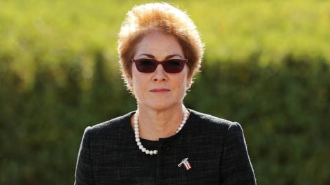 Former U.S. Ambassador to Ukraine Marie Yovanovitch arrives at the U.S. Capitol October 11, 2019 in Washington, DC