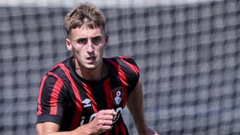 Owen Bevan of Bournemouth during a pre-season friendly match between AFC Bournemouth and Maccabi Tel Aviv summer 2023.