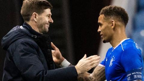 Rangers manager Steven Gerrard and captain James Tavernier