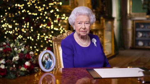 The Queen pictured at Windsor Castle in mid-December 2020
