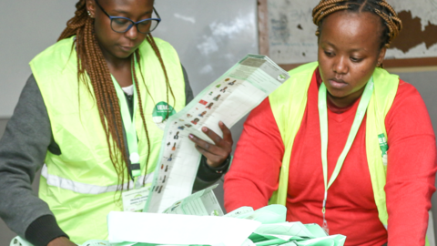 Vote counting in Kenya