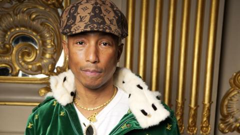 Pharrell Williams at Louis Vuitton Fall 2023 Ready To Wear Runway Show on March 6, 2023 at the Musee dOrsay in Paris, France