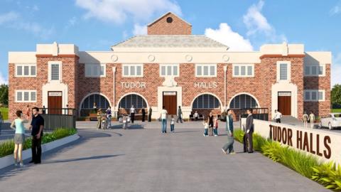 CGI image of the new Tudor Halls