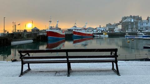 Snow in Padstow