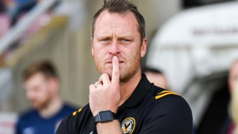 Newport County manager Mike Flynn