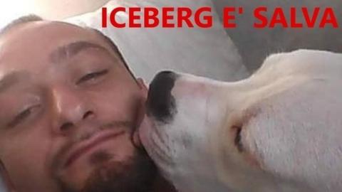 Giuseppe Perna and his dog, Iceberg