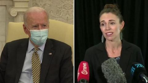 Joe Biden and Jacinda Ardern