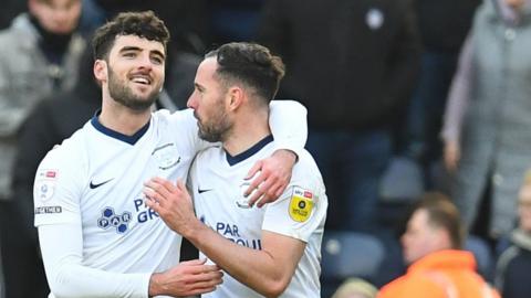 Preston North End celebrate