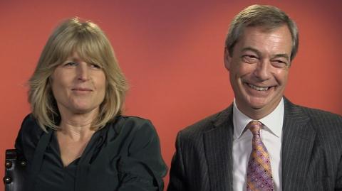 Brexit Party founder Nigel Farage and the PM's sister, Rachel Johnson, talk Brexit over dinner.