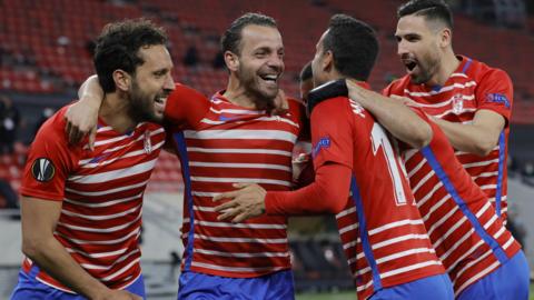 Granada players celebrate